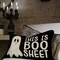Halloween Pillow Cover 12X20 Inch Ghost Funny Halloween Saying Decoration Holiday Farmhouse Pillow Case Decor for Home Sofa Couch Indoor Outdoor AA188-12